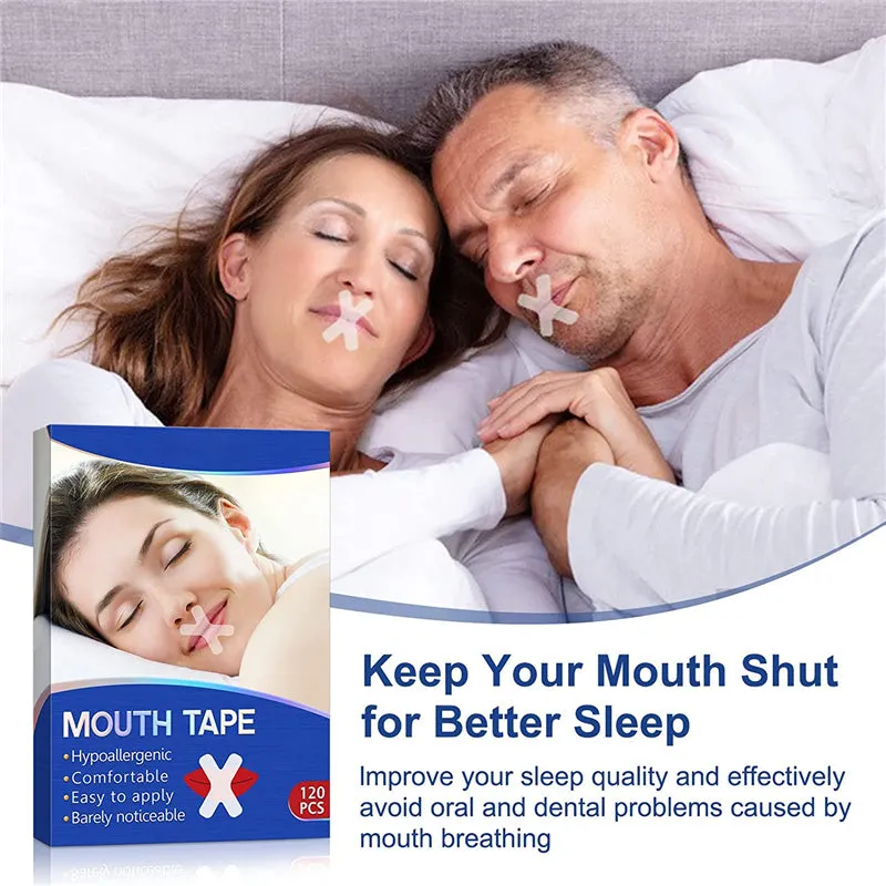 120 PCS Sleep Strips Mouth Tape Anti Snoring Devices