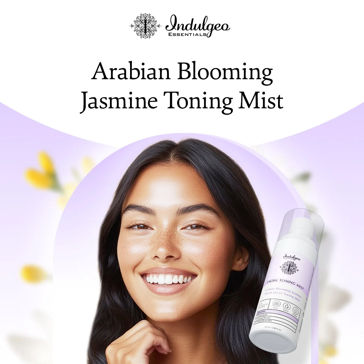 Arabian Blooming Jasmine Witch Hazel Facial Toning Mist | For Dry Skin