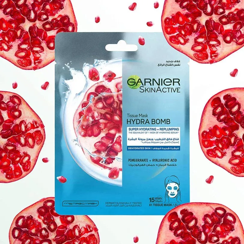 Hydra Bomb Pomegranate Super-Hydrating & Replumping Tissue Mask for Dehydrated Skin