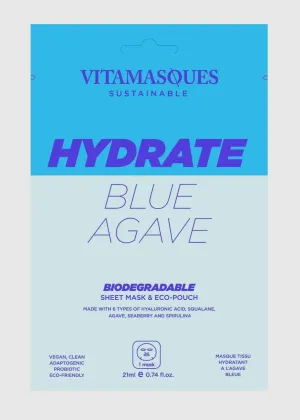 Hydrate Blue Agave Biodegradable Face Sheet Mask