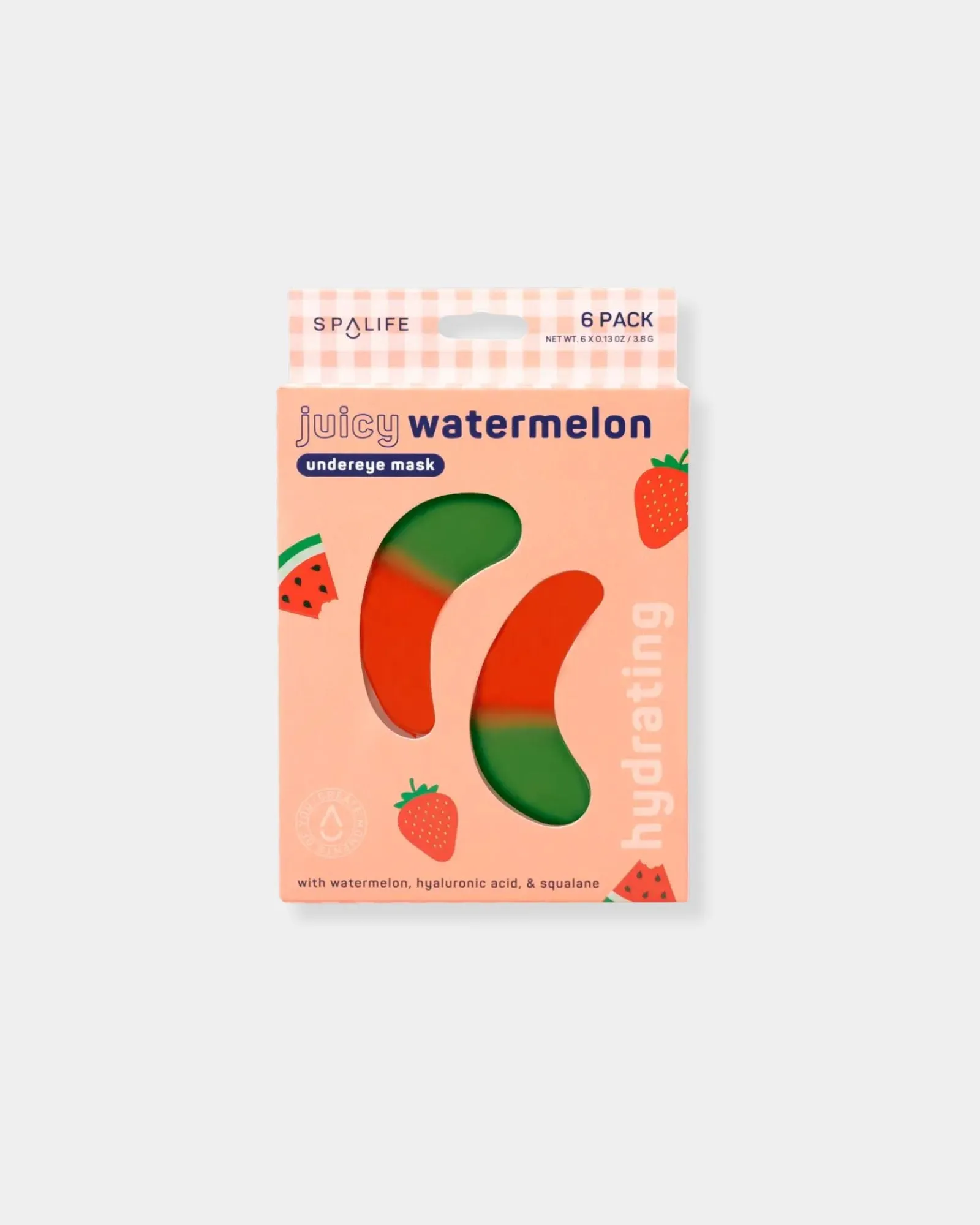 HYDRATING JUICY WATERMELON EYE MASKS - 6 PAIRS