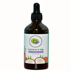 Khichi Beauty Coconut Oil, Organic, Pure And Natural, 3.8oz (100ml).