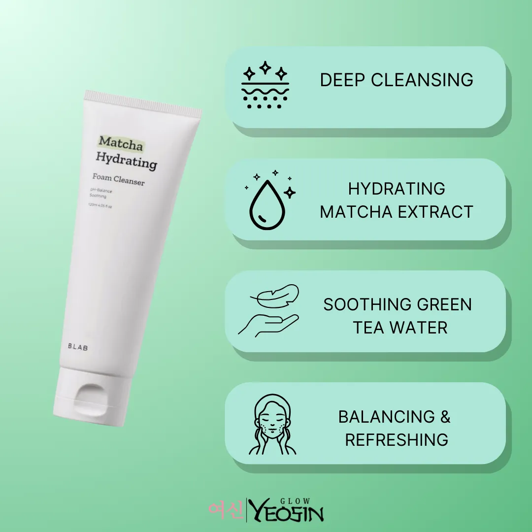 Matcha Hydrating Foam Cleanser (120ml)