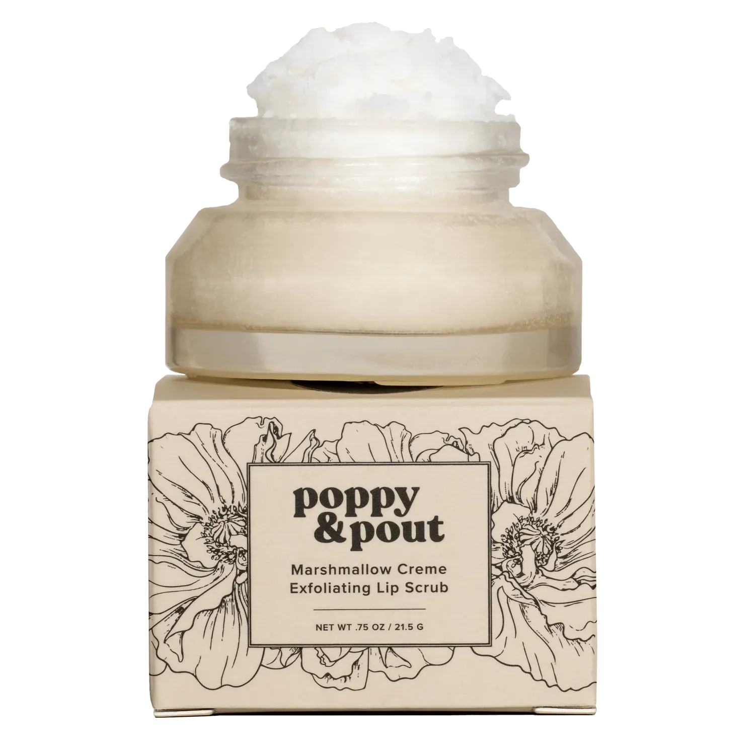 Poppy & Pout Lip Scrub - Marshmallow Creme