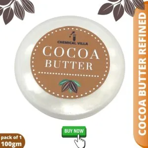 Pure White Refined Cocoa Butter 50g| Cosmetic Grade