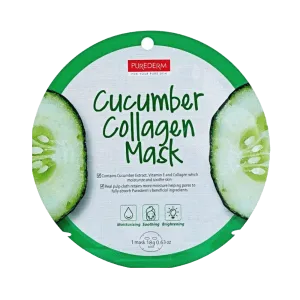 Purederm Collagen Mask – Cucumber 1 Mask 18g