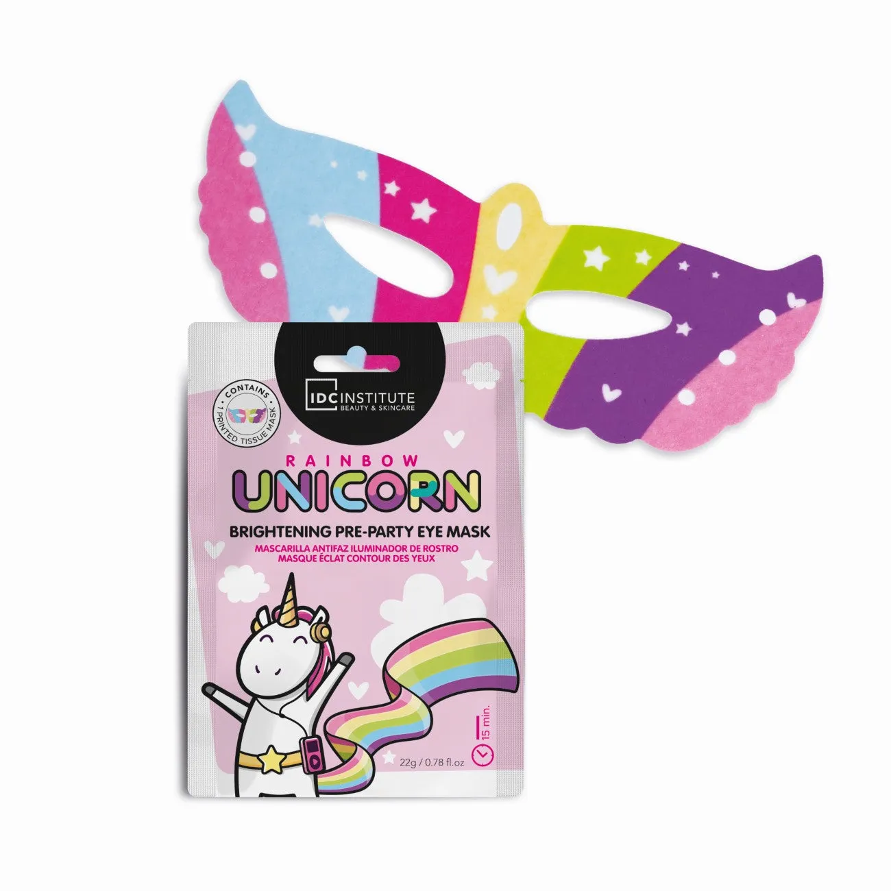 Rainbow Unicorn Brightening Pre-Party Eye Mask