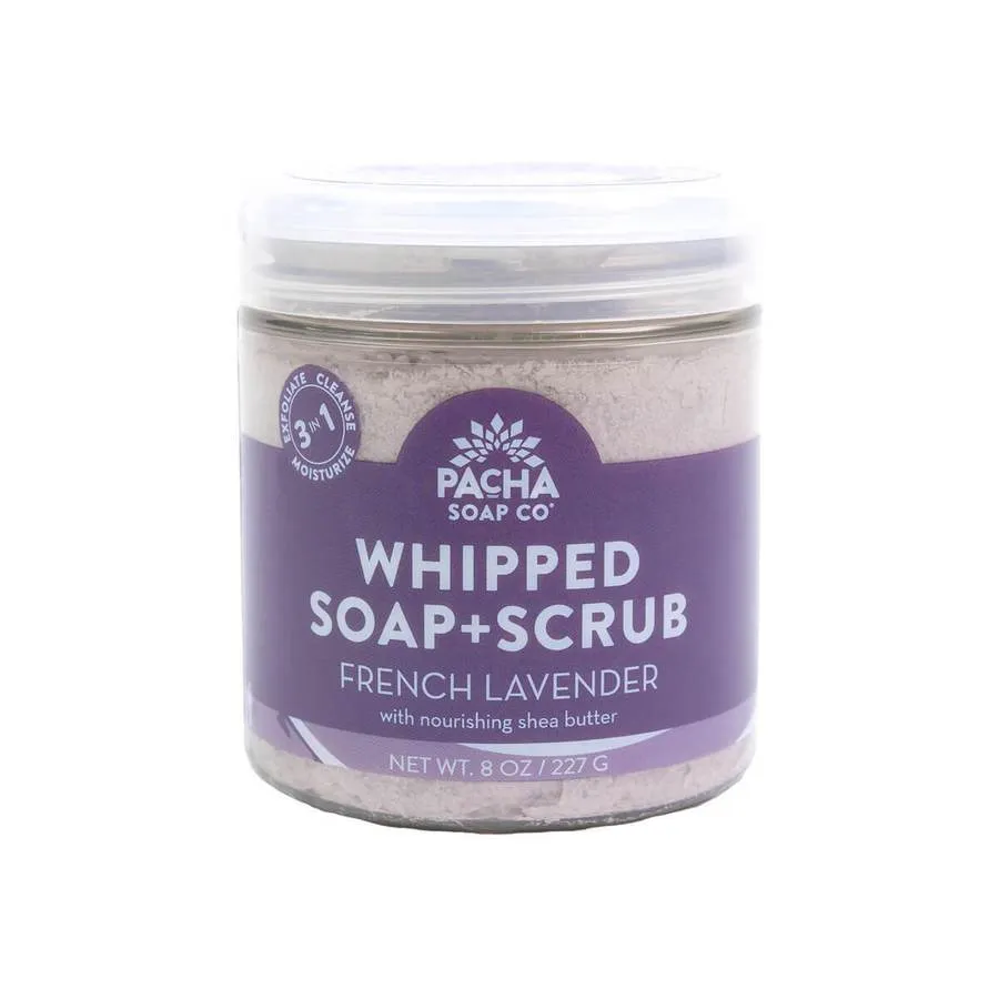 Shower Whip - FRENCH LAVENDER WHIPPED SOAP   SCRUB Pacha Soap