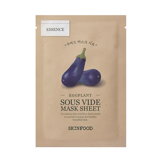 SKINFOOD Sous Vide Mask Sheet Eggplant [Hydrating & Soothing] 22g*10pcs