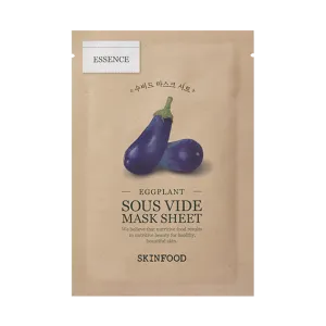 SKINFOOD Sous Vide Mask Sheet Eggplant [Hydrating & Soothing] 22g*10pcs